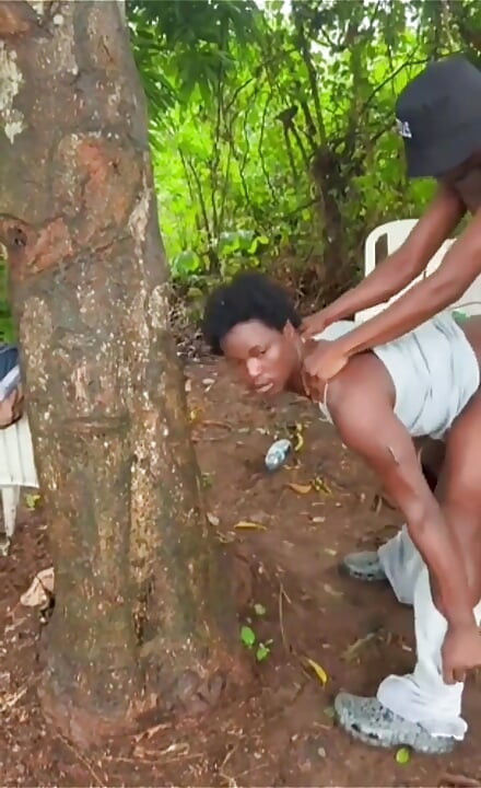 Found Him Seated Under the Tree and Was Horny.. I Have to Satisfied Him