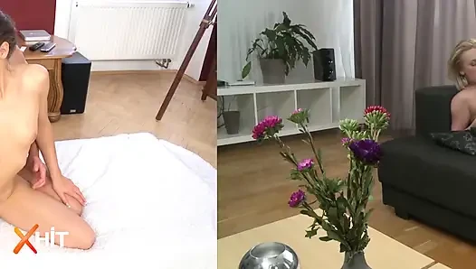 Mela, Marcy Lee ve Denisa Doll ile en ateşli amcık yalama derlemesi