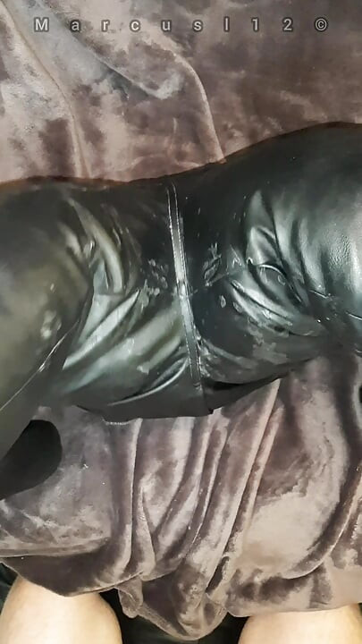 Leather Ass Toy Filled Soo Deep