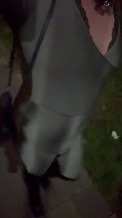 Public walk like a real sissy whore