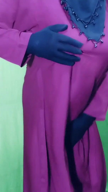 Thrilling moment from "Indian beautiful hijabi muslim couple thirsty for fuck"