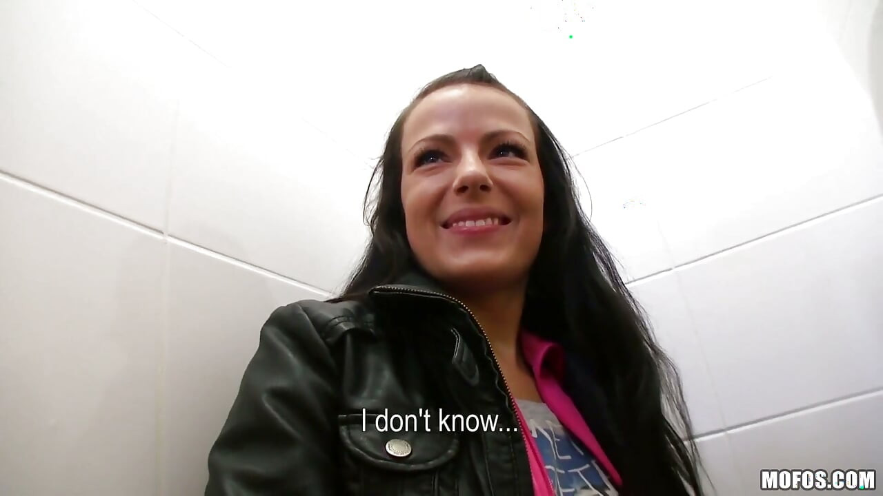Public Pickups - Naughty Samantha Joons Goes to the Bathroom to Blow Martin G'un G'ets Pounded
