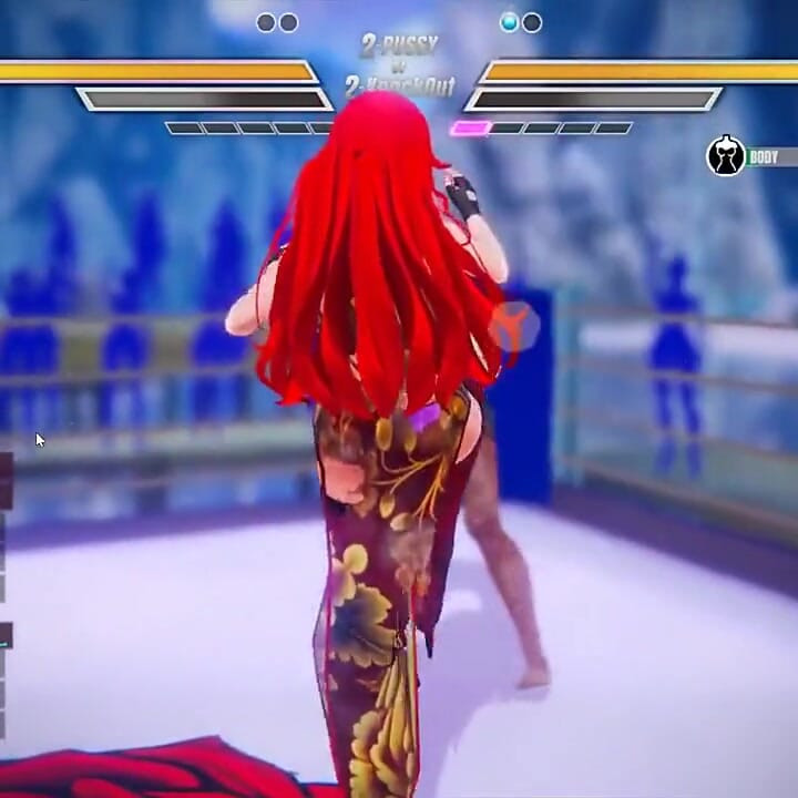 Lesbian Battle BDSM Hentai Game Ep.1 Readhead Lesbian Scissoring and Squirting Fight!