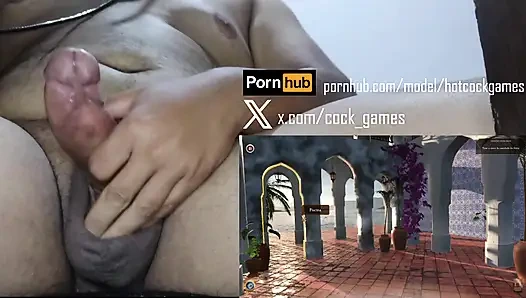 Секс престолов, часть 21 (геймплей с членом перед камерой) Вуайерист наблюдает, как старик трахает черную проститутку - затем выпускает пояс целомудрия