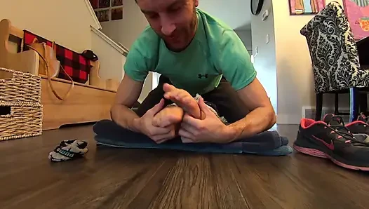 Hot Personal Trainer Tied & Mercilessly Tickled On Her Sweaty Armpits, Tummy, Hard Nipples & Bare Soles NON-STOP!