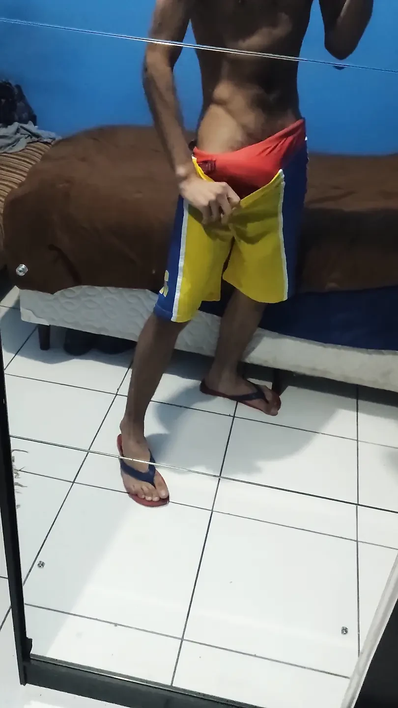 Gozando no espelho