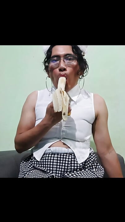 In shors and mini skirt