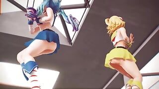 Mmd r-18 - chicas anime sexy bailando - clip 265