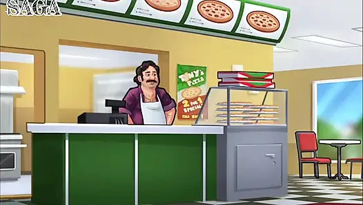 Summertime saga: cuckold-ehemann beobachtet die imprägnierung seiner ehefrau von einem anderen typen - ep6