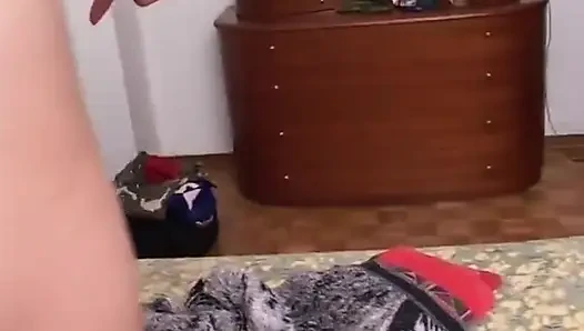 Look how I undress this bitch of my neighbor!