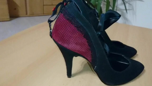 Cum on nice designer pumps