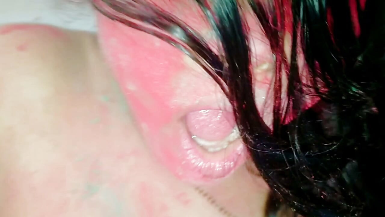 Holi Special: Stepdad Fucks Horny Stepdaughter in Bathroom with Red Gulal All Over Her Big Tits