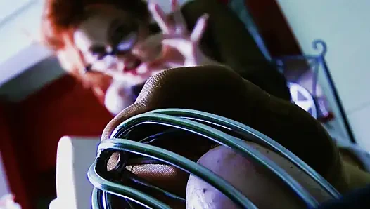 Cum Inside Cage on Valentine's Day