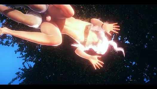 İki seksi hentai - kadın üçlü seks yapıyor - Japon Asyalı manga anime film oyunu porno