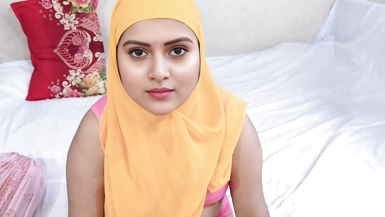 Beautiful hijabi muslim indian deshi village girl doggy style fucking video.