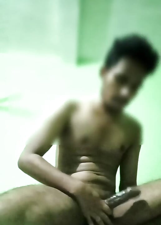 Desi nude boy big black dick masterbating  fuck alone dirty talk