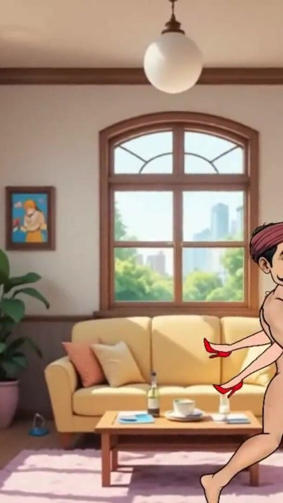 24 Year Old Girl Gets Hard Fucked by 36 Year Old Man in Living Room - Cartoon Animation | Clip 3