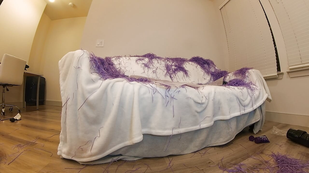Inflatable Anal Sex Toy on Sofa