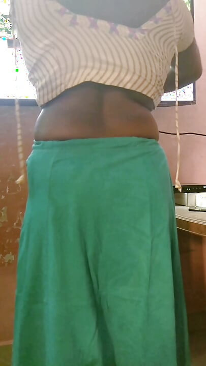 Desi Tamil Naughty Wife Renu Petticoat Blouse Saree Tease for Hubby's Friend! Indianhotwifex