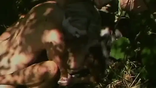 Outdoor Anal Pounding Leaves Ass Gaping Wide Open