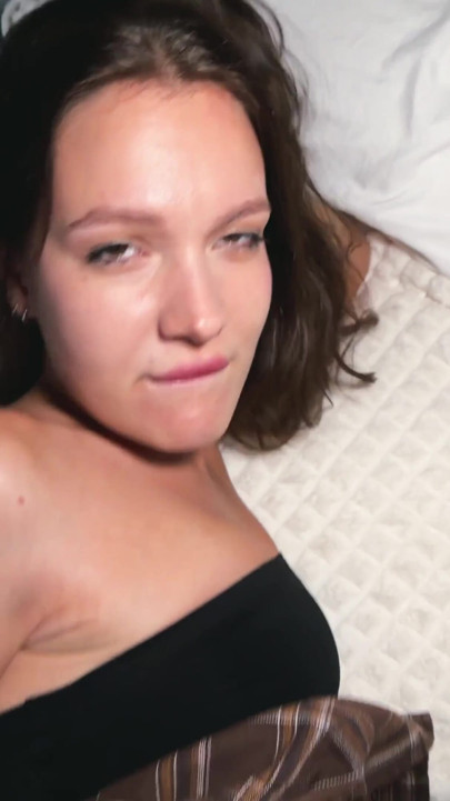 My stepsister is a total slut. All her friends fucked her. I'm going to fuck her too. | Clip 1