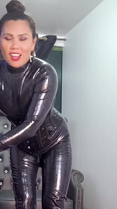 Latex Mistress Dominafire Anal Training Her Sissy Slut