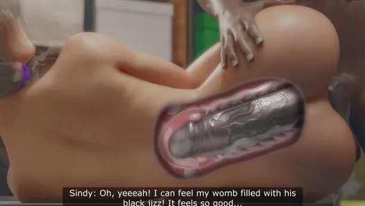 Dobermans Sindy Эпизод 10, интенсивный жесткий секс с вкусной тугой киской, глотающая сперму перед своим бойфрендом, неверная шлюха