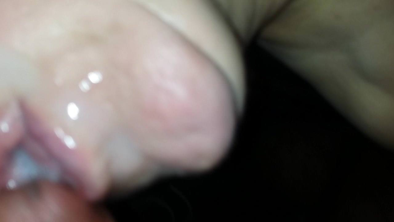 cum over mouth