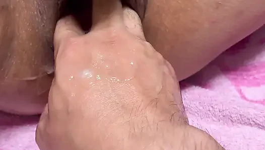 Karımın korosünü yaptıktan sonra yumruk pratiği