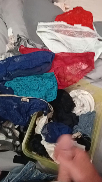 My on my mother-in-law's lingerie.