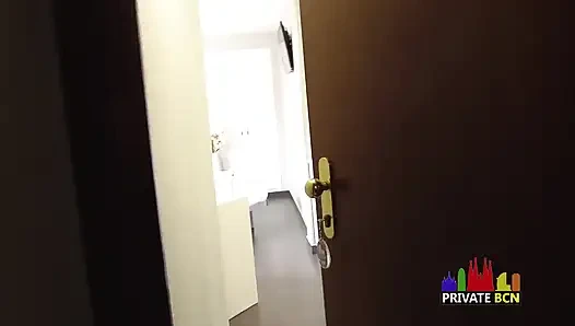 Sex and footjob with my new hot host