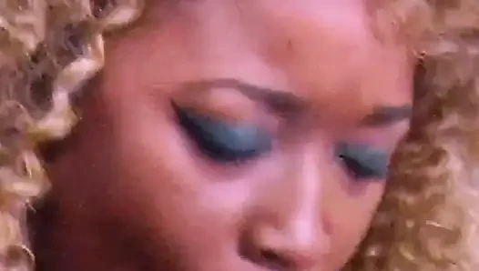 Newbie Nina Rivera Gives Her First Christmas Blowjob