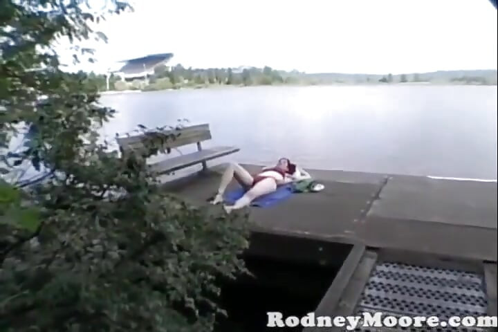 Superhårig utomhus hanky panky