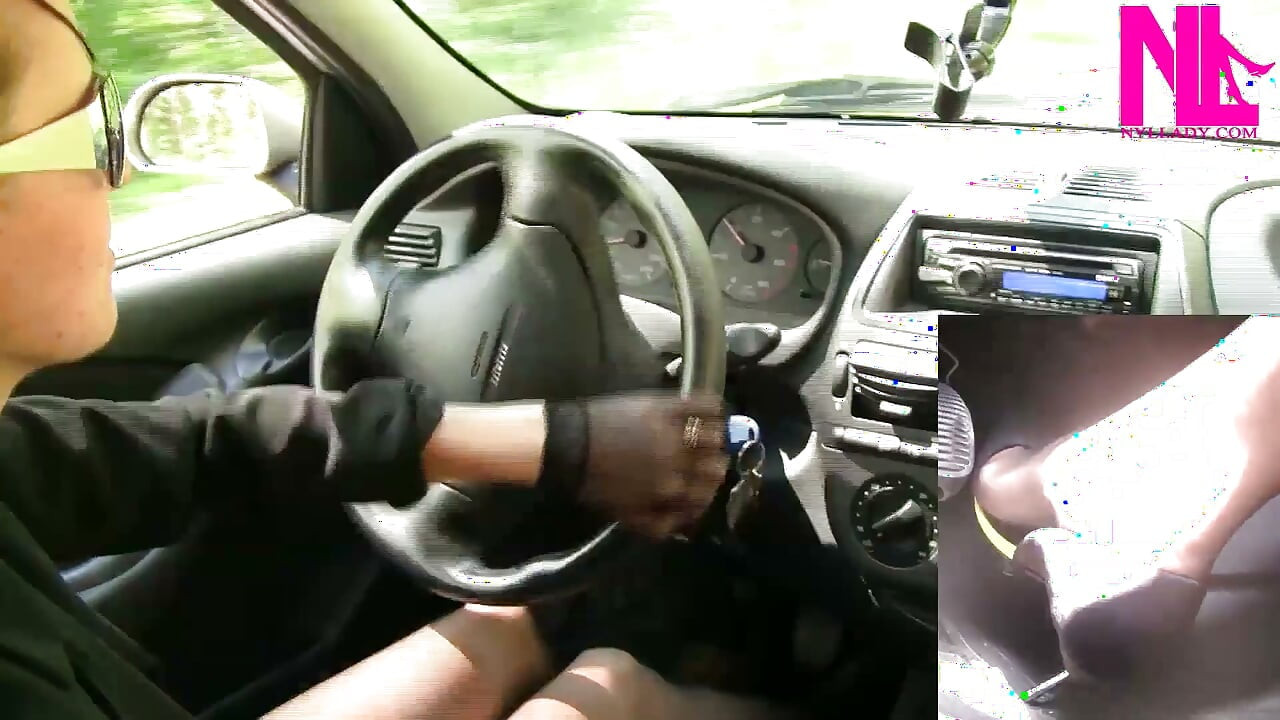 Sensual Treat of Shift Stick in Black Pumps with Metal Heels