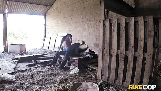 Fake Cop - Inked Farmgirl Needs Some Big Dick