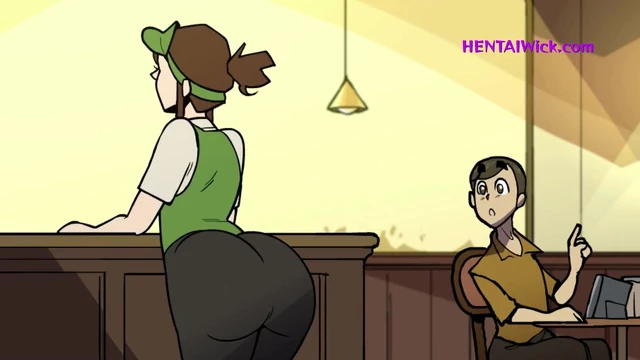 Chubby Barista MILF with Giant Lactating Boobs - 3D Cartoon Parody HQ
