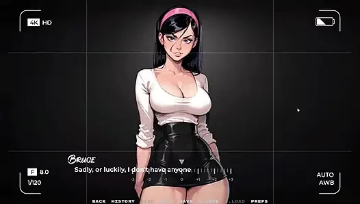 My New Girlfriend [ Taboo Hentai Game ] Ep.35 My GF Likes to Show Her Latex Panties to Older Man!