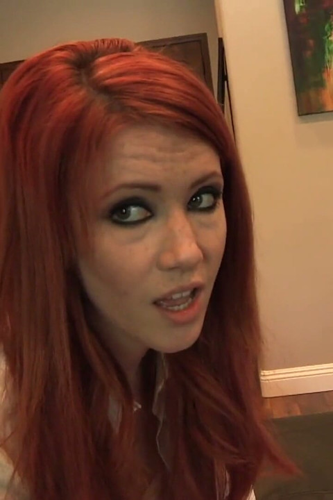Redhead teen is licking a wet cunt
