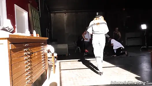 Karmen Karma dressed up as Meter Reader to suck as many BBC's as possible