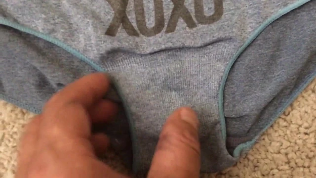 Sniffing and licking dirty panty