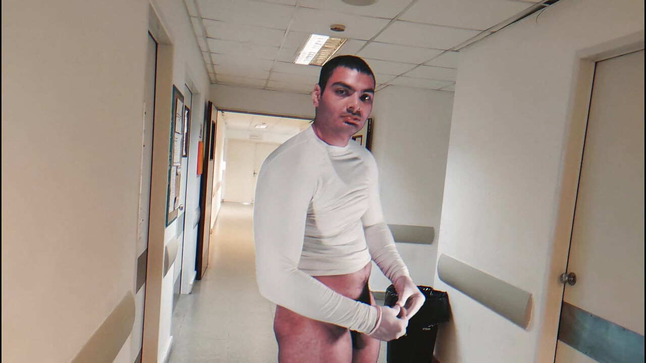 "Doing Things" in the Hospital - Sexy Gentleman Number One Having Fun - Masturbation Until Finish