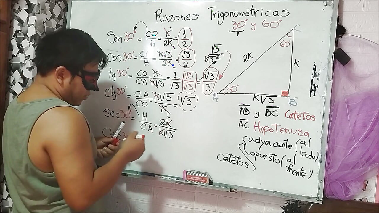 15 Тригонометрия: 30° ъгъл - Тригонометрични съотношения