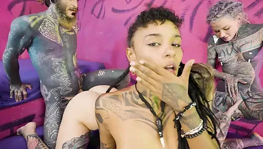 Crazy Alt Orgy – Tattooed Girls Get Fucked Hard in Every Hole