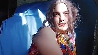 娘娘腔大号男人t衬衫性感的迷你热荡妇变装者kitty white大屁股大屁股女士男孩她