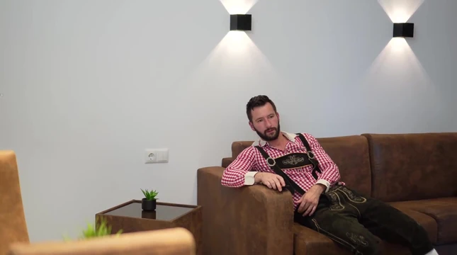 after oktoberfest gay guy brings home three horny chicks