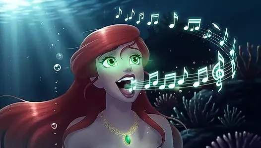 AI Mermaid поет соблазнительную песню и превращается в обнаженную красоту-человеческую