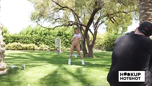 BTS - Jesse Pony Poses Almost Nude In An Outdoor Photoshoot!