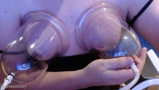 My Breast Enlargement Routine NoogleBerry Sissy Boobs Pumping