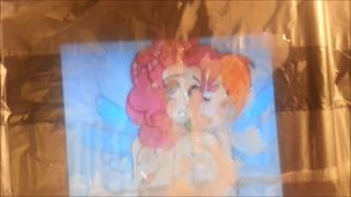 Pinkie pie en Rainbow Dash cumshot (verzoek van Vaniaz)