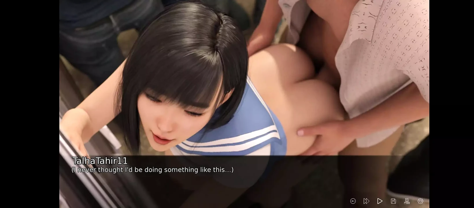 Sex Scene In public train - Horny Step Sis - Step Bro - Animated Porn